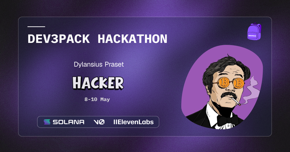 Dylansius Praset's Dev3pack hacker card