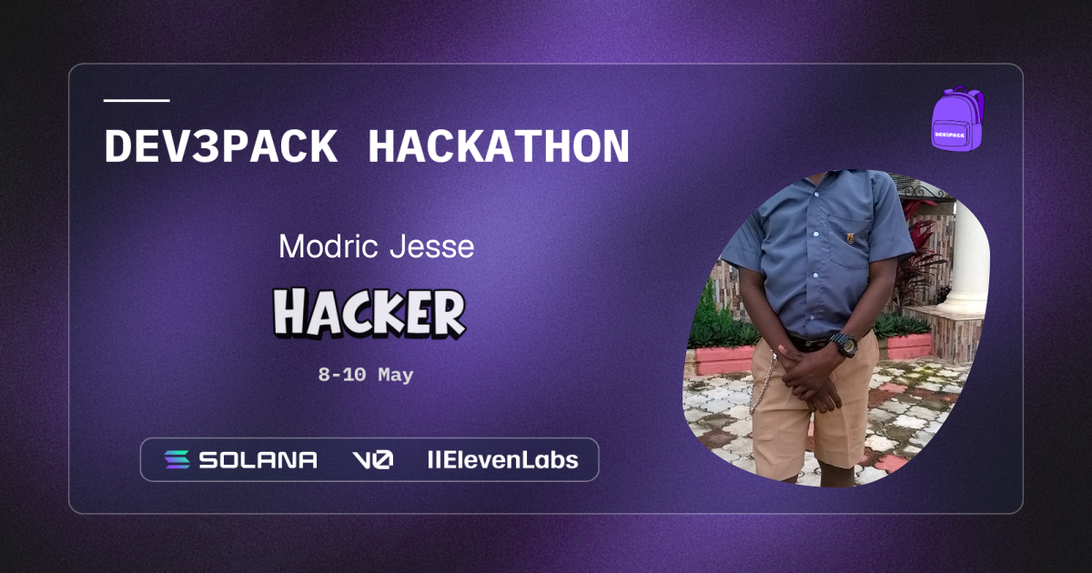 Modric Jesse's Dev3pack hacker card