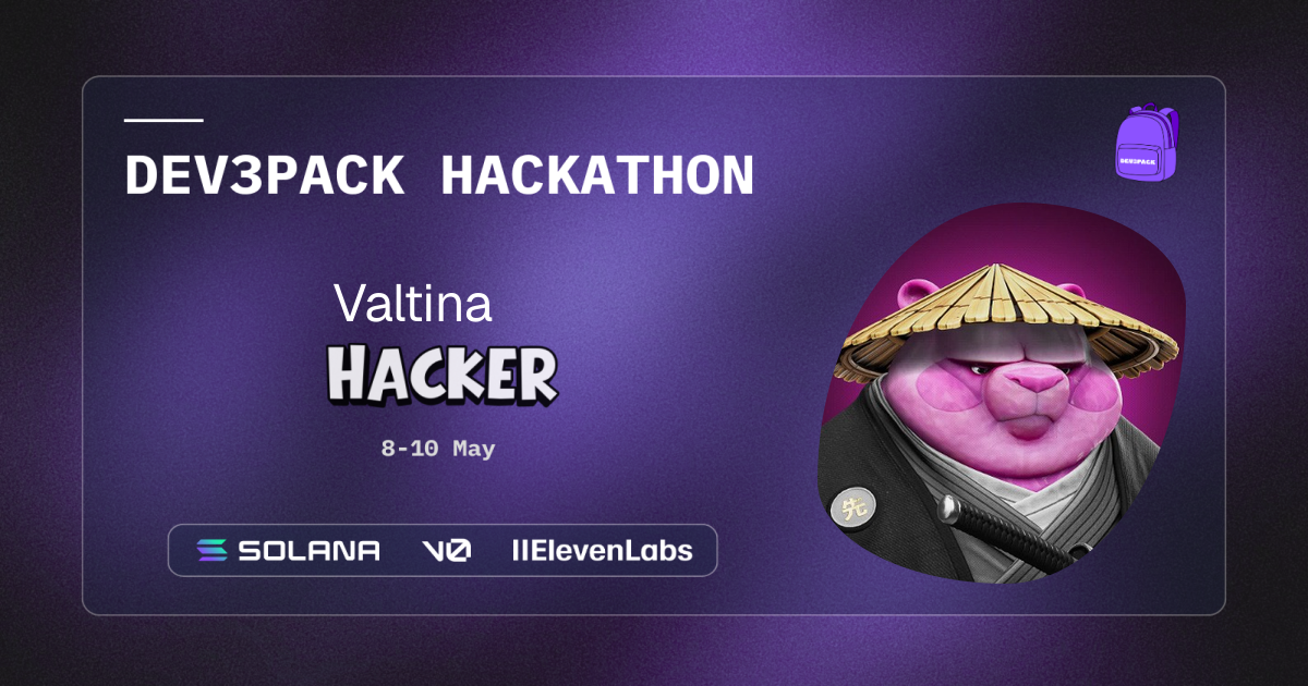Valtina's Dev3pack hacker card